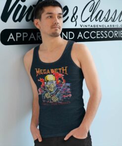 Megadeth Shirt I Kill For Thrill Tank Top Racerback