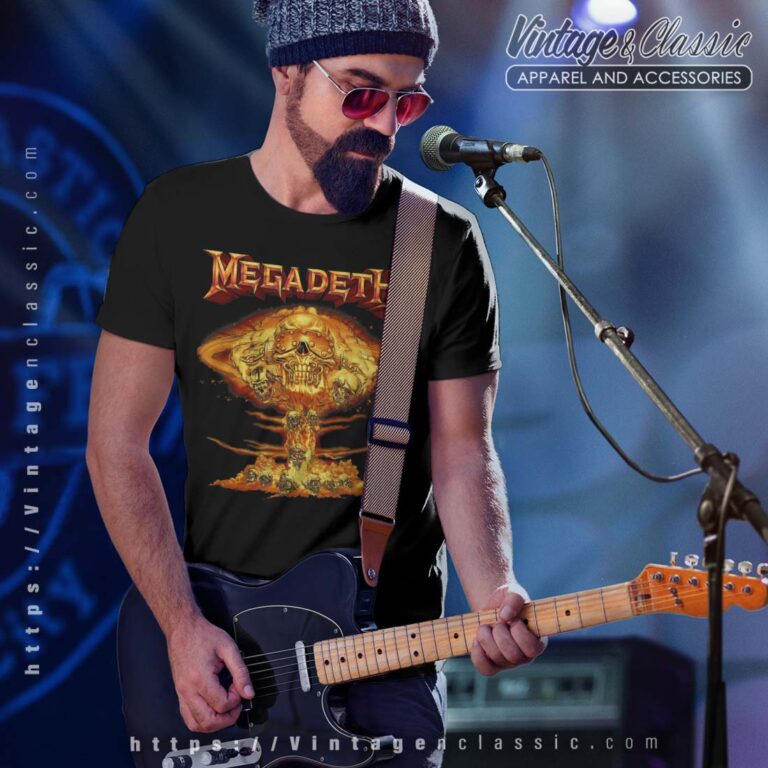 Megadeth Shirt Mushroom Cloud Vic Glow T shirt Megadeth Shirt Mushroom Cloud Vic Glow T shirt