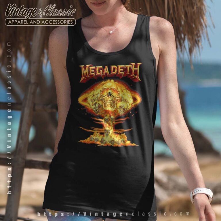 Megadeth Shirt Mushroom Cloud Vic Glow Tank top Megadeth Shirt Mushroom Cloud Vic Glow Tank top