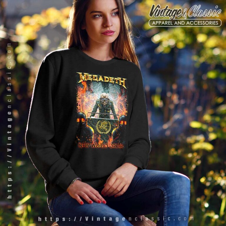 Megadeth Shirt New World Order Sweatshirt Megadeth Shirt New World Order Sweatshirt