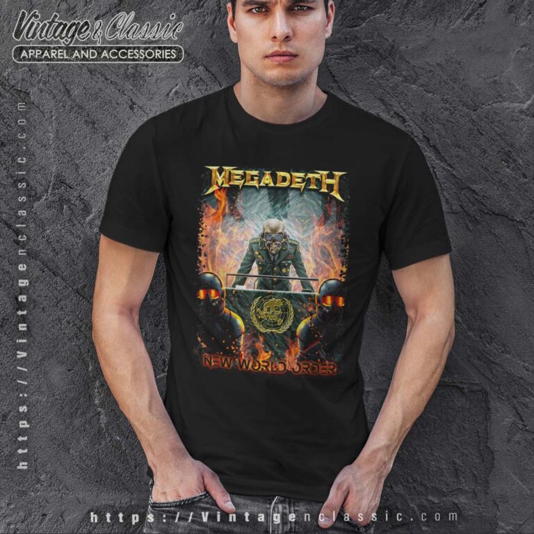 Megadeth Shirt New World Order T shirt Megadeth Shirt New World Order T shirt