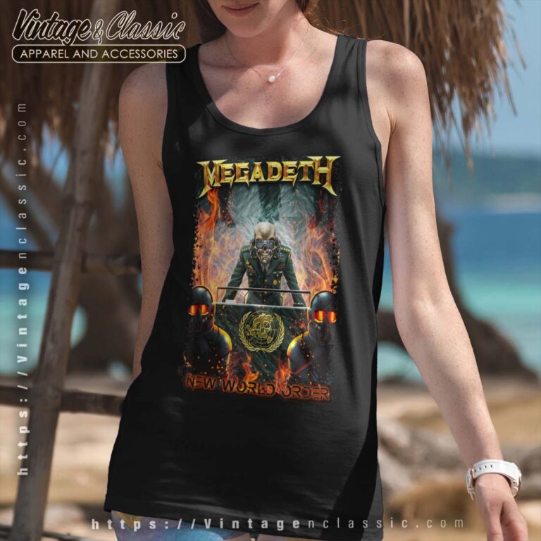 Megadeth Shirt New World Order Tank top Megadeth Shirt New World Order Tank top