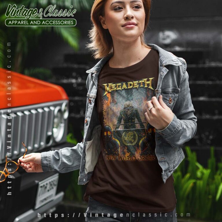 Megadeth Shirt New World Order Women T shirt Megadeth Shirt New World Order Women T shirt