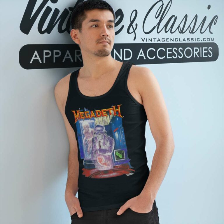 Megadeth Shirt Rust In Peace Era Artwork Tank Top Racerback Megadeth Shirt Rust In Peace Era Artwork Tank Top Racerback