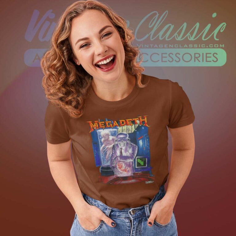 Megadeth Shirt Rust In Peace Era Artwork Women TShirt Megadeth Shirt Rust In Peace Era Artwork Women TShirt