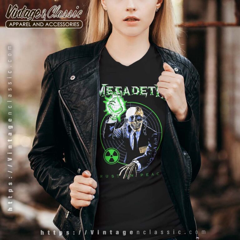 Megadeth Shirt Rust in Peace Anniversary V neck Megadeth Shirt Rust in Peace Anniversary V neck