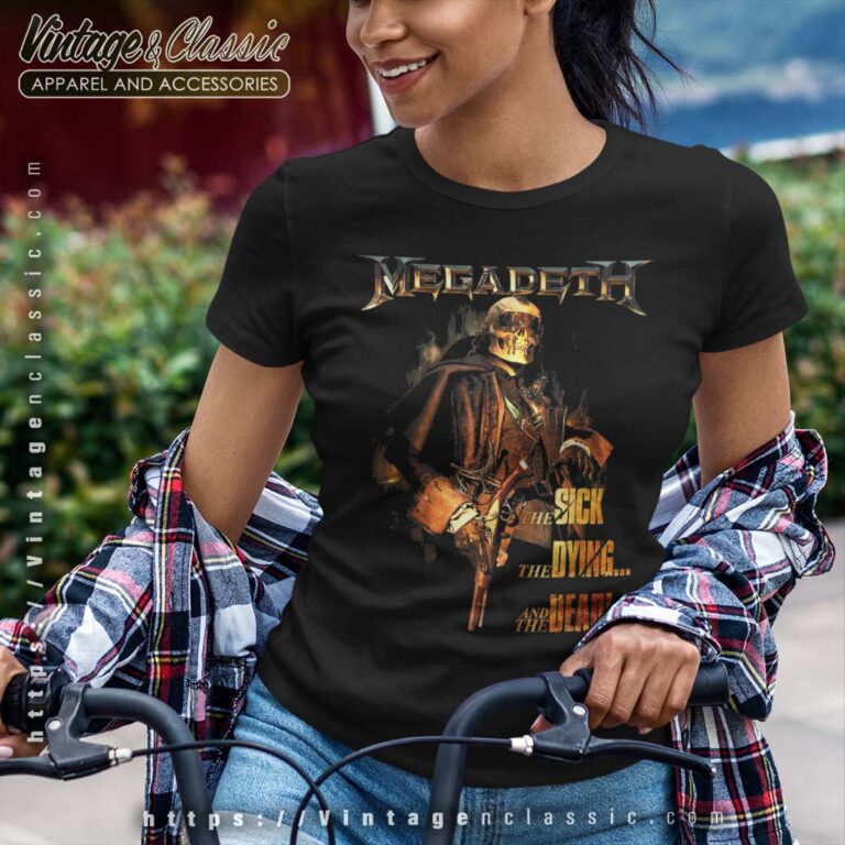 Megadeth Shirt The Sick The Dying…and The Dead Album Women Tshirt Megadeth Shirt The Sick The Dying…and The Dead Album Women Tshirt