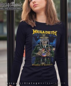 Megadeth Shirt Vic Earth Bomb Long Sleeves