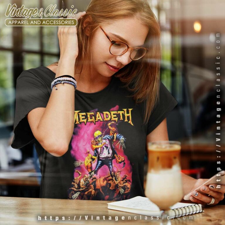 Megadeth Shirt Vic Goes To Hell Women TShirt Megadeth Shirt Vic Goes To Hell Women TShirt