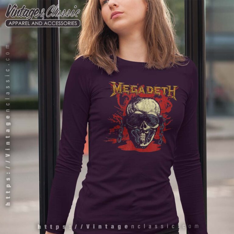 Megadeth Shirt Vic Sketch Vintage Long Sleeves Megadeth Shirt Vic Sketch Vintage Long Sleeves