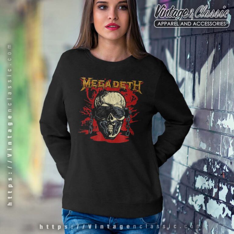 Megadeth Shirt Vic Sketch Vintage Sweatshirt Megadeth Shirt Vic Sketch Vintage Sweatshirt