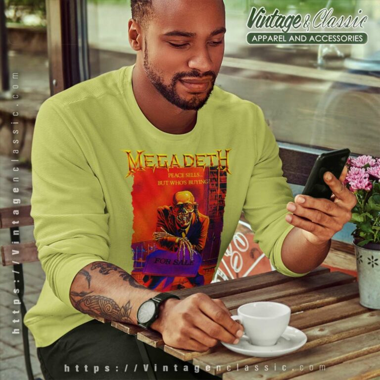 Megadeth Skull Peace Sells Sweatshirt Megadeth Skull Peace Sells Sweatshirt