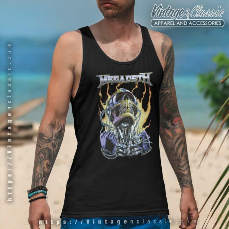 Megadeth Streetwear Random Tank Top Racerback Megadeth Streetwear Random Tank Top Racerback