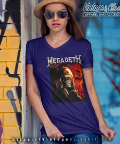 Megadeth Tour 2021 V Neck TShirt
