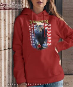 Megadeth USA Flag Sign Hoodie