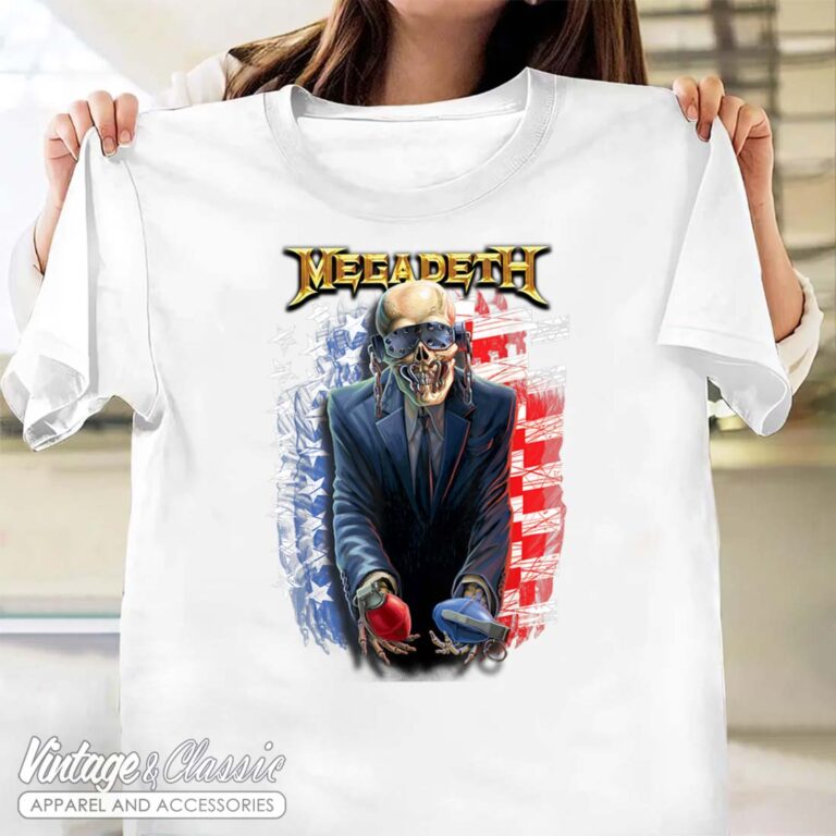Megadeth USA Flag Sign Shirt Megadeth USA Flag Sign Shirt