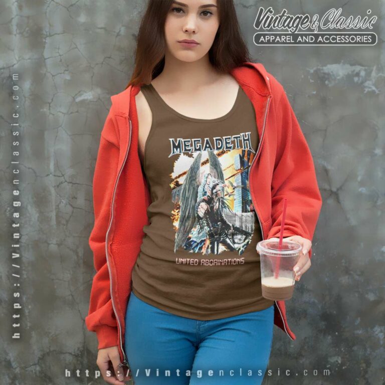 Megadeth United Abominations Tank Top Racerback Megadeth United Abominations Tank Top Racerback