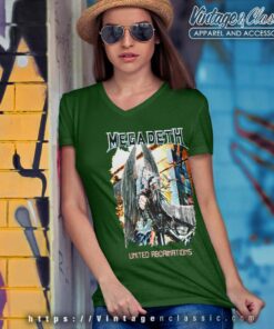 Megadeth United Abominations V Neck TShirt