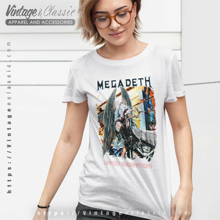 Megadeth United Abominations Women TShirt Megadeth United Abominations Women TShirt