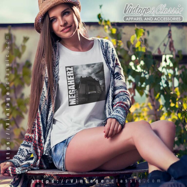 Megaherz Shirt Heuchler Album Cover Women TShirt Megaherz Shirt Heuchler Album Cover Women TShirt
