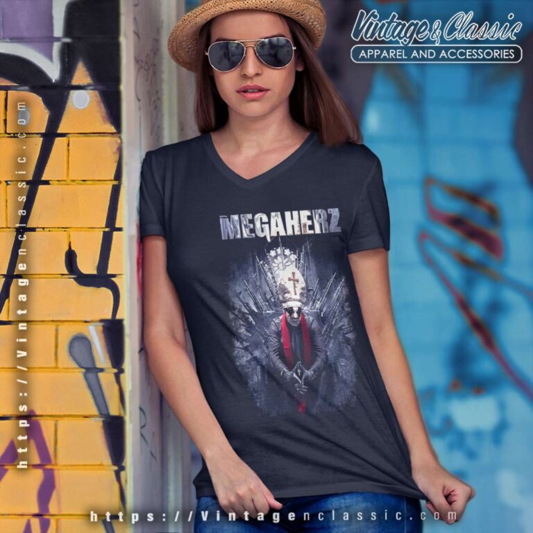 Megaherz Shirt In Teufels Namen V Neck TShirt Megaherz Shirt In Teufels Namen V Neck TShirt