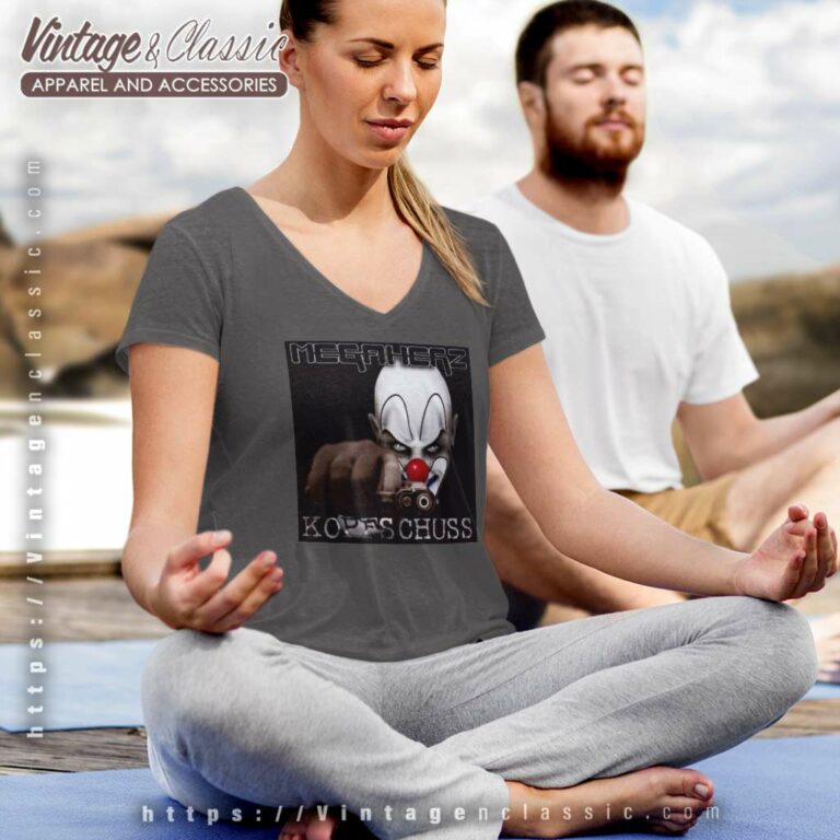 Megaherz Shirt Kopfschuss Album Cover V Neck TShirt Megaherz Shirt Kopfschuss Album Cover V Neck TShirt