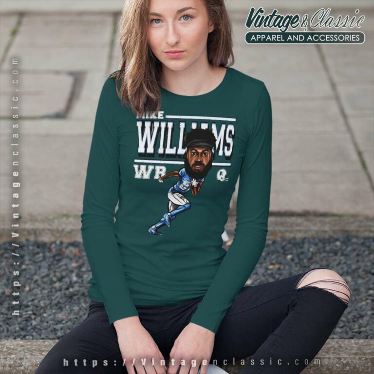 Memories Mike Williams Los Angeles Chargers Cartoon Long Sleeve Tee Memories Mike Williams Los Angeles Chargers Cartoon Long Sleeve Tee