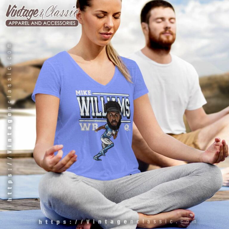 Memories Mike Williams Los Angeles Chargers Cartoon V Neck TShirt Memories Mike Williams Los Angeles Chargers Cartoon V Neck TShirt