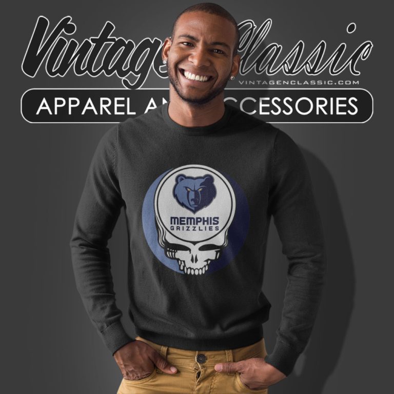 Memphis Grizzlies Grateful Dead Steal Your Face Sweatshirt Memphis Grizzlies Grateful Dead Steal Your Face Sweatshirt