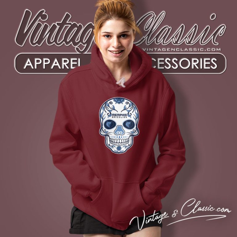 Memphis Grizzlies Sugar Skull Hoodie Memphis Grizzlies Sugar Skull Hoodie