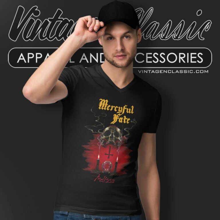 Mercyful Fate Melissa Alter V Neck TShirt Mercyful Fate Melissa Alter V Neck TShirt