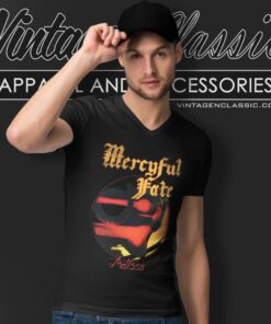 Mercyful Fate Melissa Tracklist Shirt 6 Mercyful Fate Melissa Tracklist V Neck TShirt