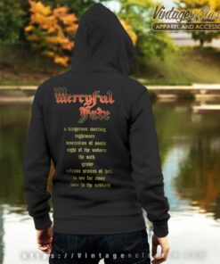 Mercyful Fate Tracklist Backside Hoodie