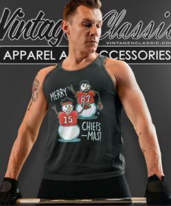 Merry Chiefsmas Snowman Tank Top Racerback