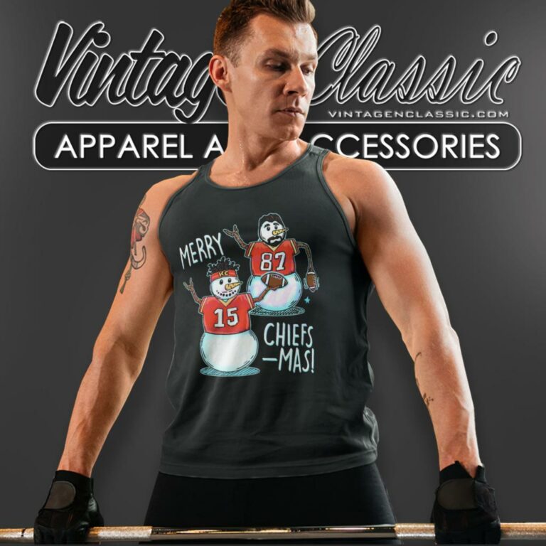 Merry Chiefsmas Snowman Tank Top Racerback Merry Chiefsmas Snowman Tank Top Racerback
