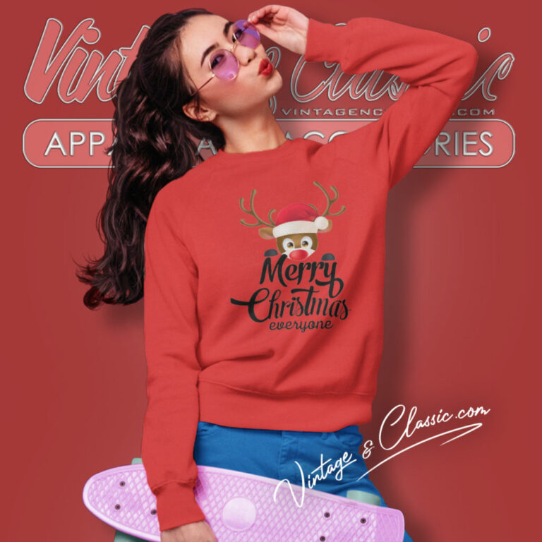 Merry Christmas Everyone Sweatshirt Merry Christmas Everyone Sweatshirt