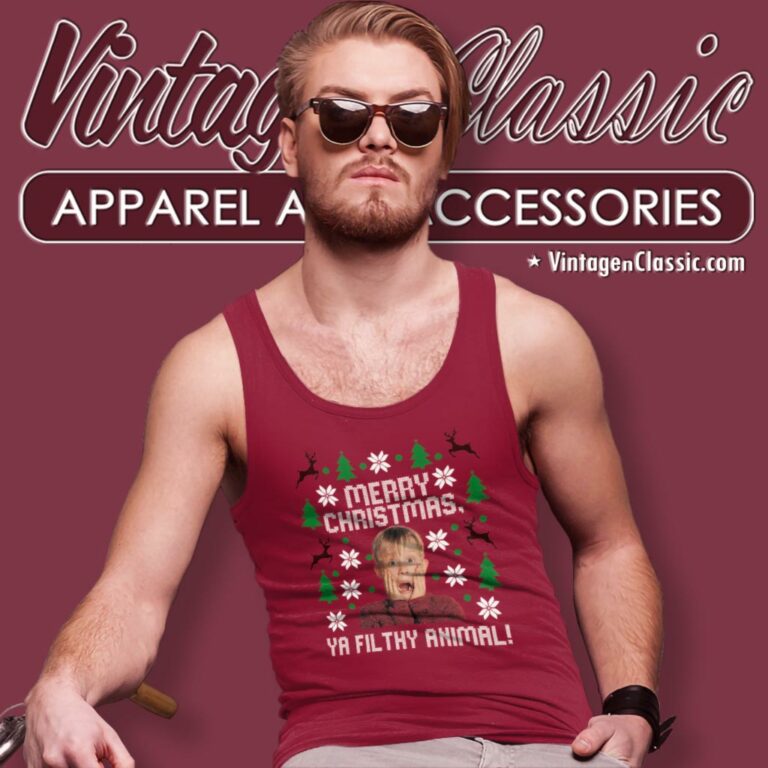 Merry Christmas Kevin Tank Top Racerback Merry Christmas Kevin Tank Top Racerback