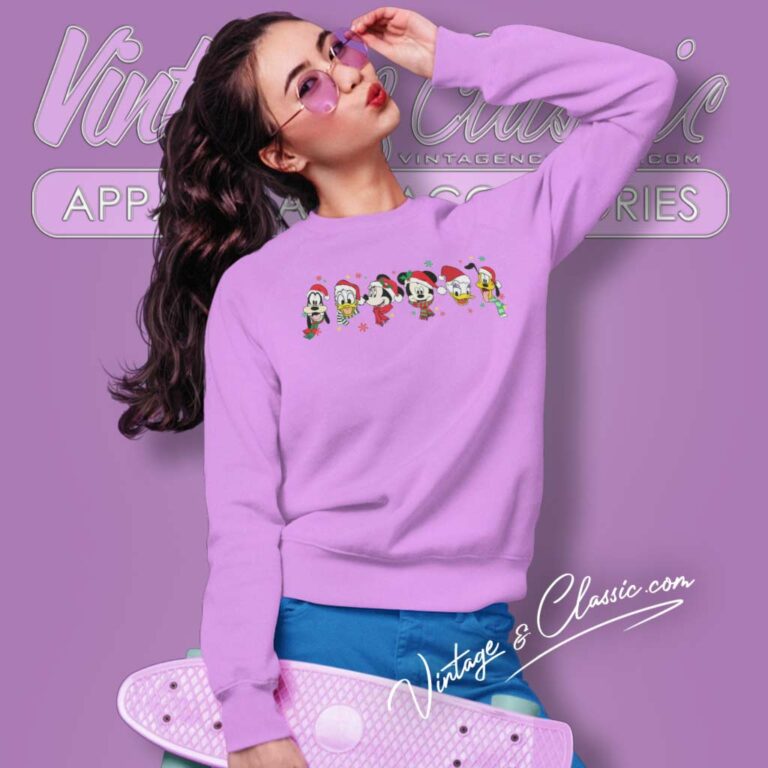 Merry Christmas Mickey And Friends Sweatshirt Merry Christmas Mickey And Friends Sweatshirt