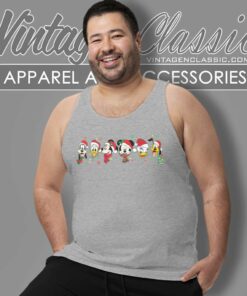Merry Christmas Mickey And Friends Tank Top Racerback