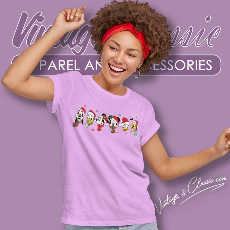 Merry Christmas Mickey And Friends Women TShirt Merry Christmas Mickey And Friends Women TShirt