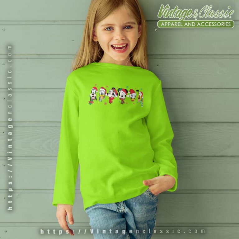 Merry Christmas Mickey And Friends kids Longsleeve Merry Christmas Mickey And Friends kids Longsleeve