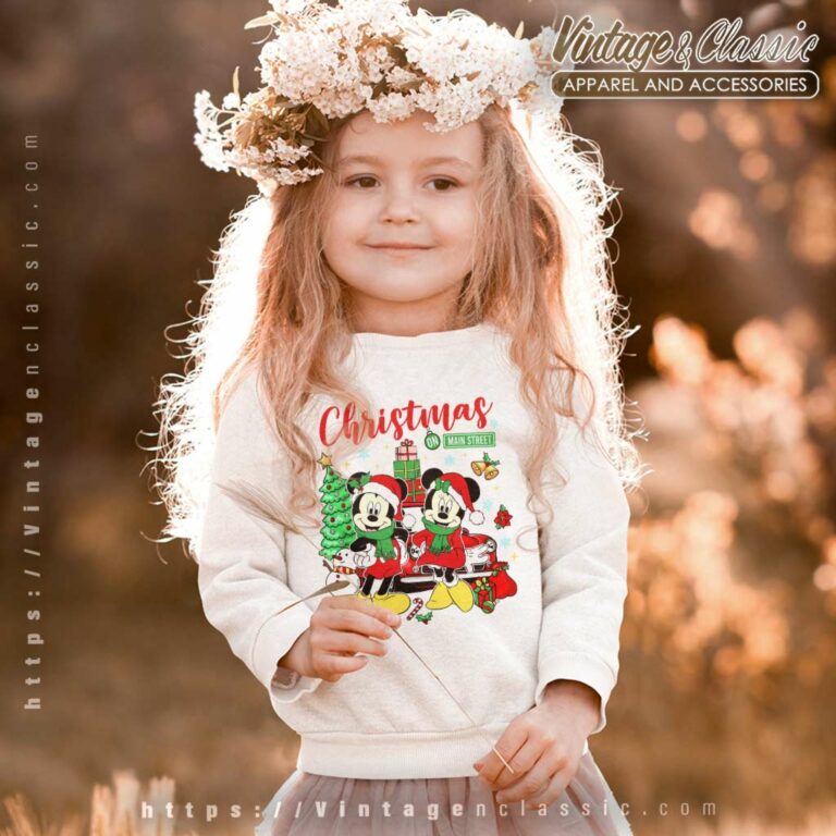 Merry Christmas Mickey And Minnie kids Sweatshirt 1 Merry Christmas Mickey And Minnie kids Sweatshirt 1