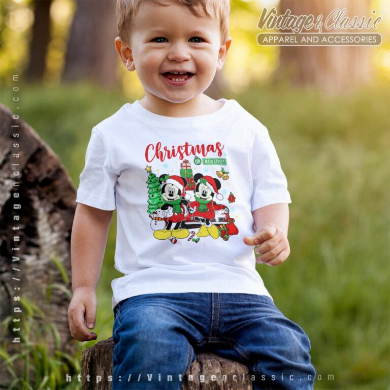 Merry Christmas Mickey And Minnie kids tshirt Merry Christmas Mickey And Minnie kids tshirt