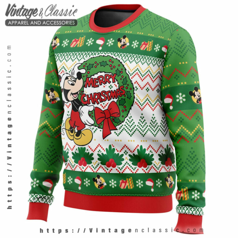 Merry Christmas Mickey Disney Ugly Sweater Ugly Sweater 2 Merry Christmas Mickey Disney Ugly Sweater Ugly Sweater 2