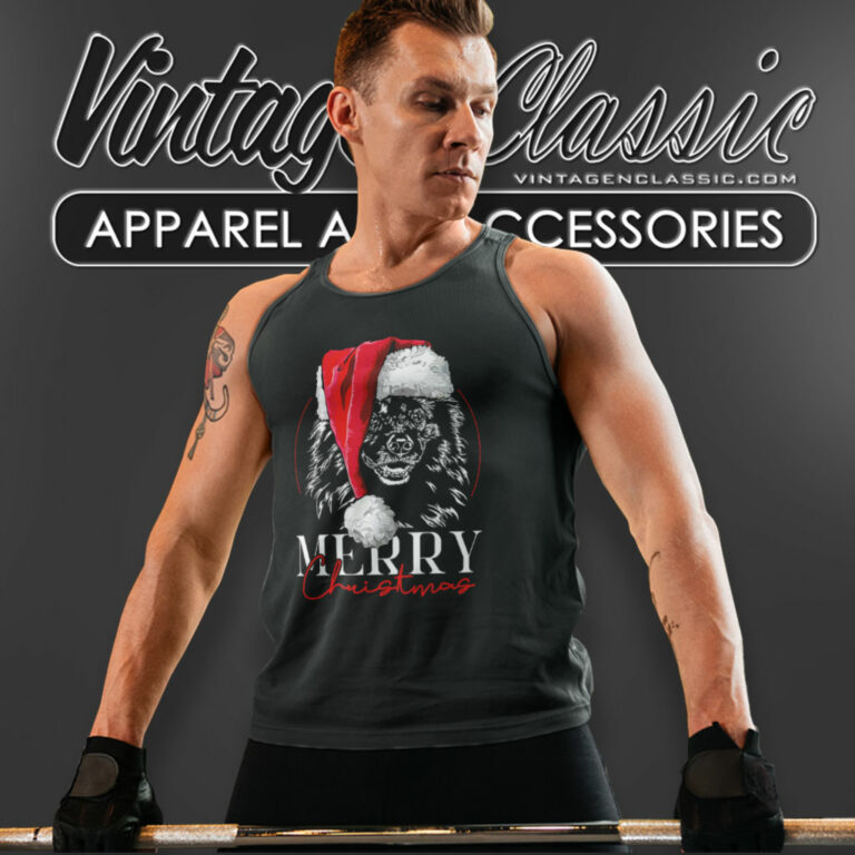 Merry Christmas Santa Dog Mom Gift Present Tank Top Racerback Merry Christmas Santa Dog Mom Gift Present Tank Top Racerback
