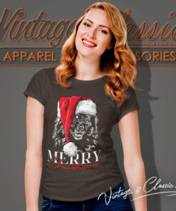 Merry Christmas Santa Dog Mom Gift Present Shirt 5 Merry Christmas Santa Dog Mom Gift Present Women T Shirt