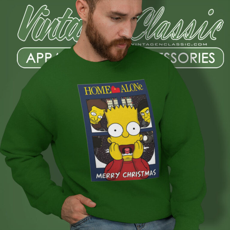 Merry Christmas Shirt Simpsons Home Alone Sweatshirt Merry Christmas Shirt Simpsons Home Alone Sweatshirt
