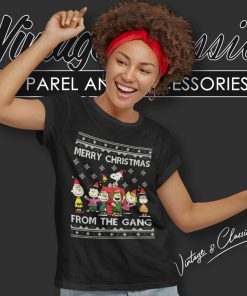 Merry Christmas Snoopy Peanuts From The Gang Women TShirt