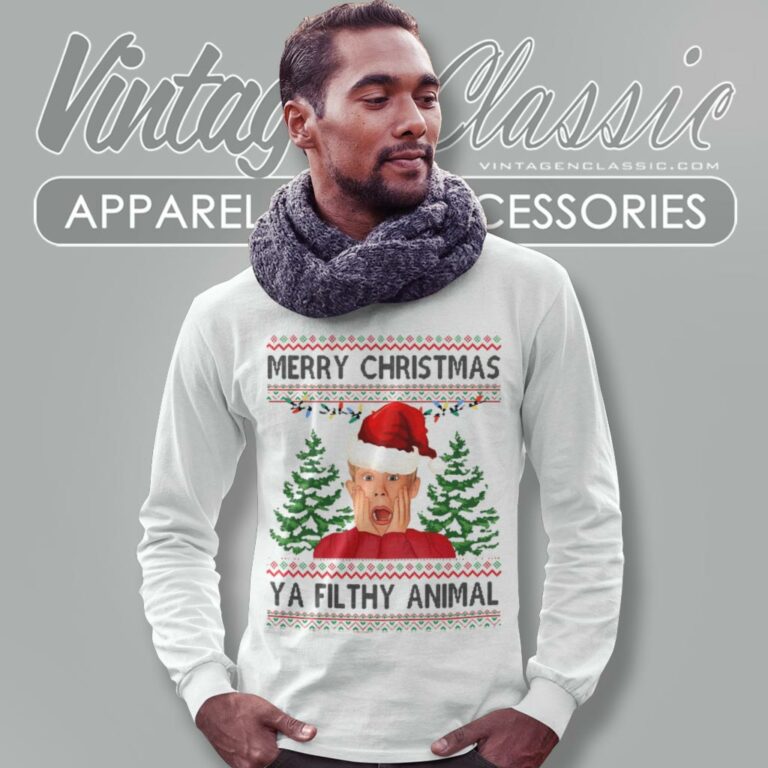 Merry Christmas Ya Filthy Animal Long Sleeve Tee Merry Christmas Ya Filthy Animal Long Sleeve Tee