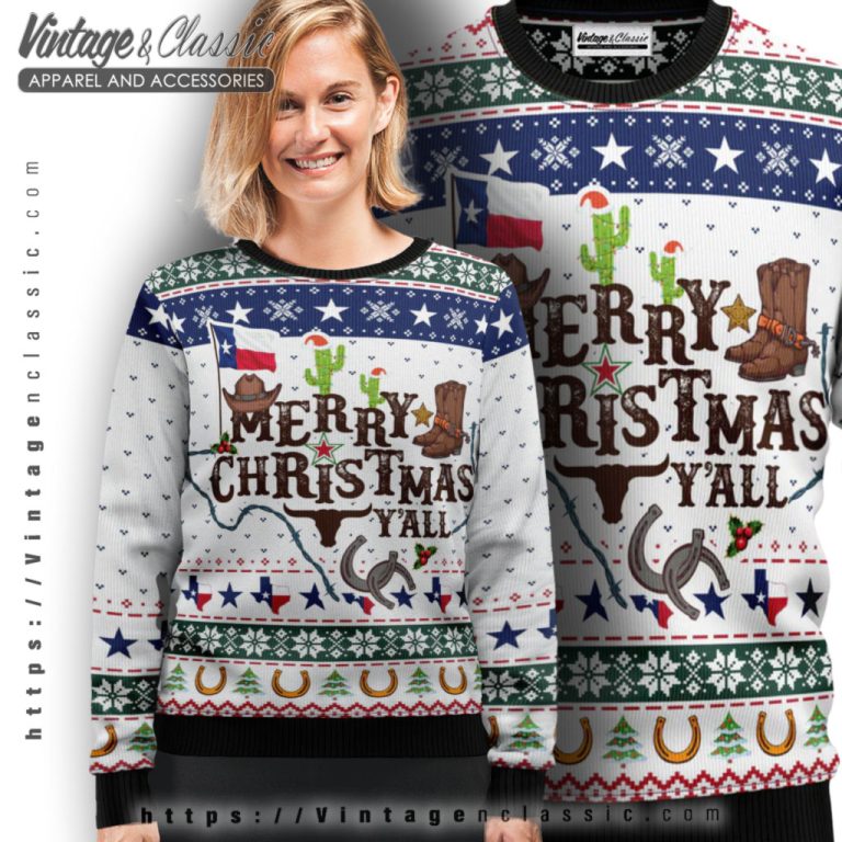Merry Christmas Yall Texas Ugly Christmas Sweater Ugly Sweater shirt Merry Christmas Yall Texas Ugly Christmas Sweater Ugly Sweater shirt